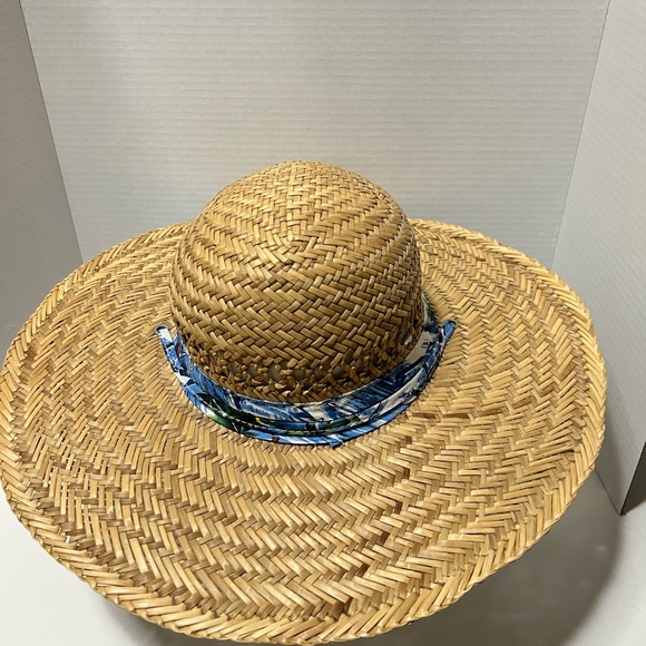 Shade Shack summer beach hat with chin strap 100% straw - Picture 4 of 6